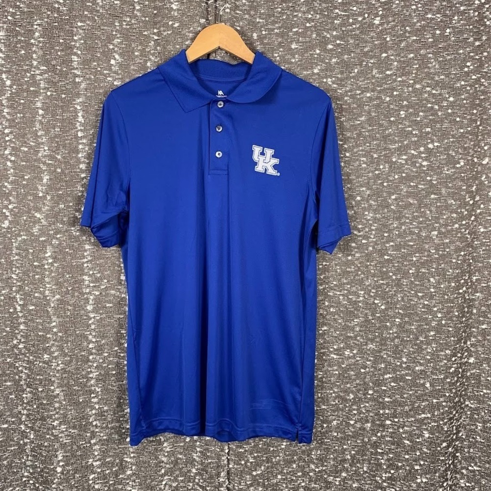 University of Kentucky Wildcats Knights Apparel Blue Polo Shirt‎ Men's Medium